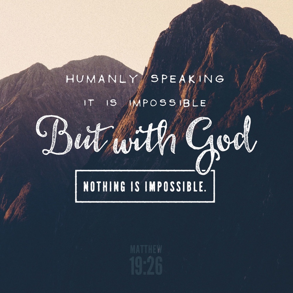 But with God